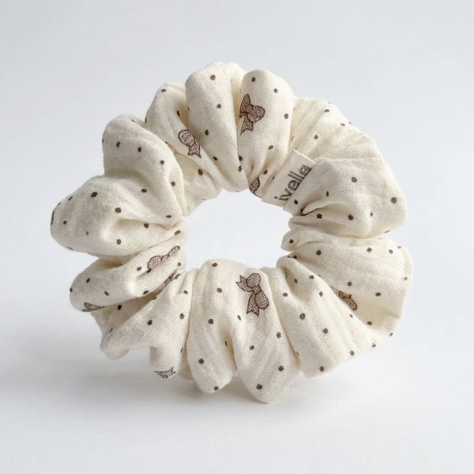 Scrunchie double gaze bow