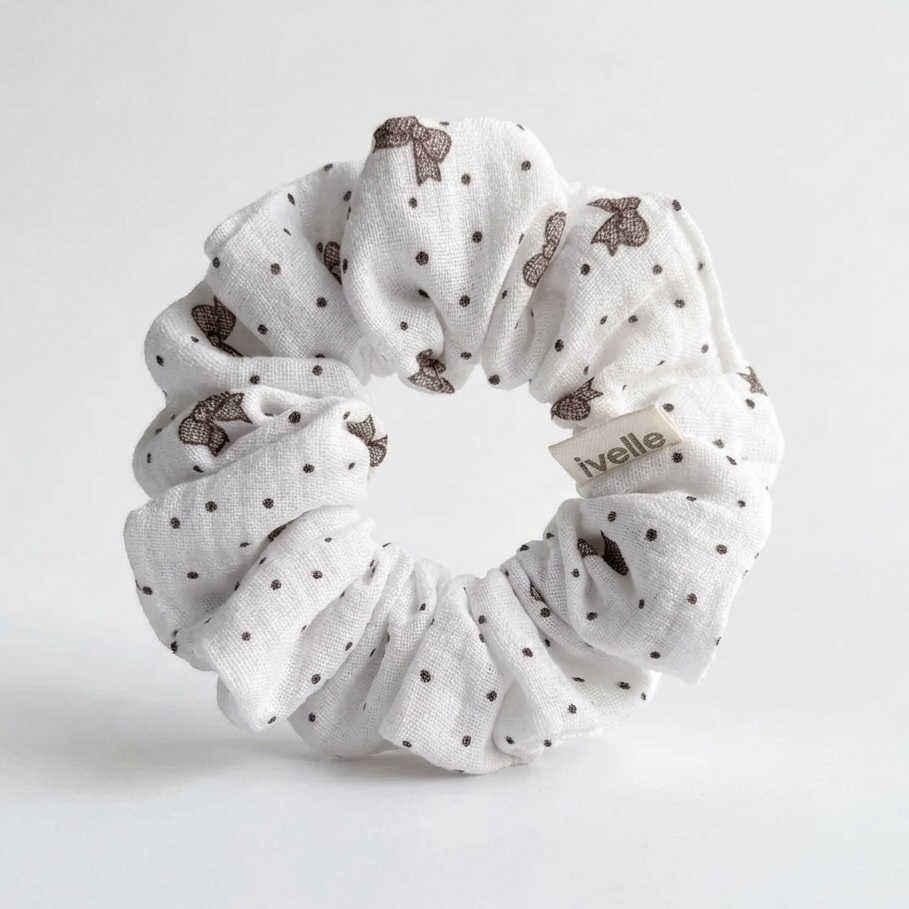 Scrunchie double gaze bow