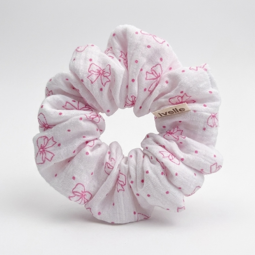 Scrunchie double gaze bow