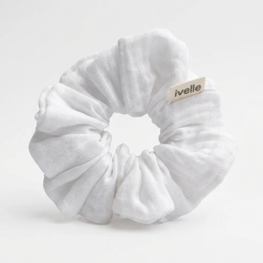 Scrunchie double gaze milky