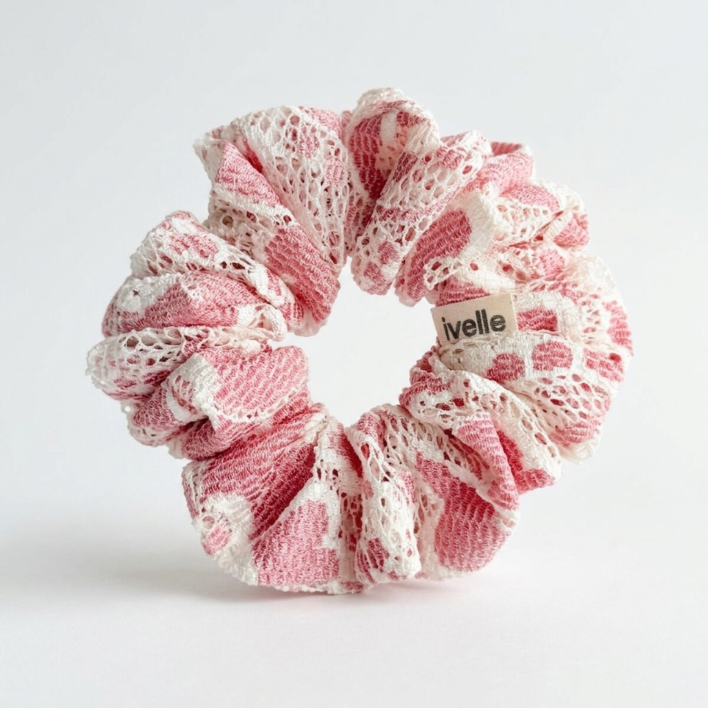 Scrunchie strawberry lace