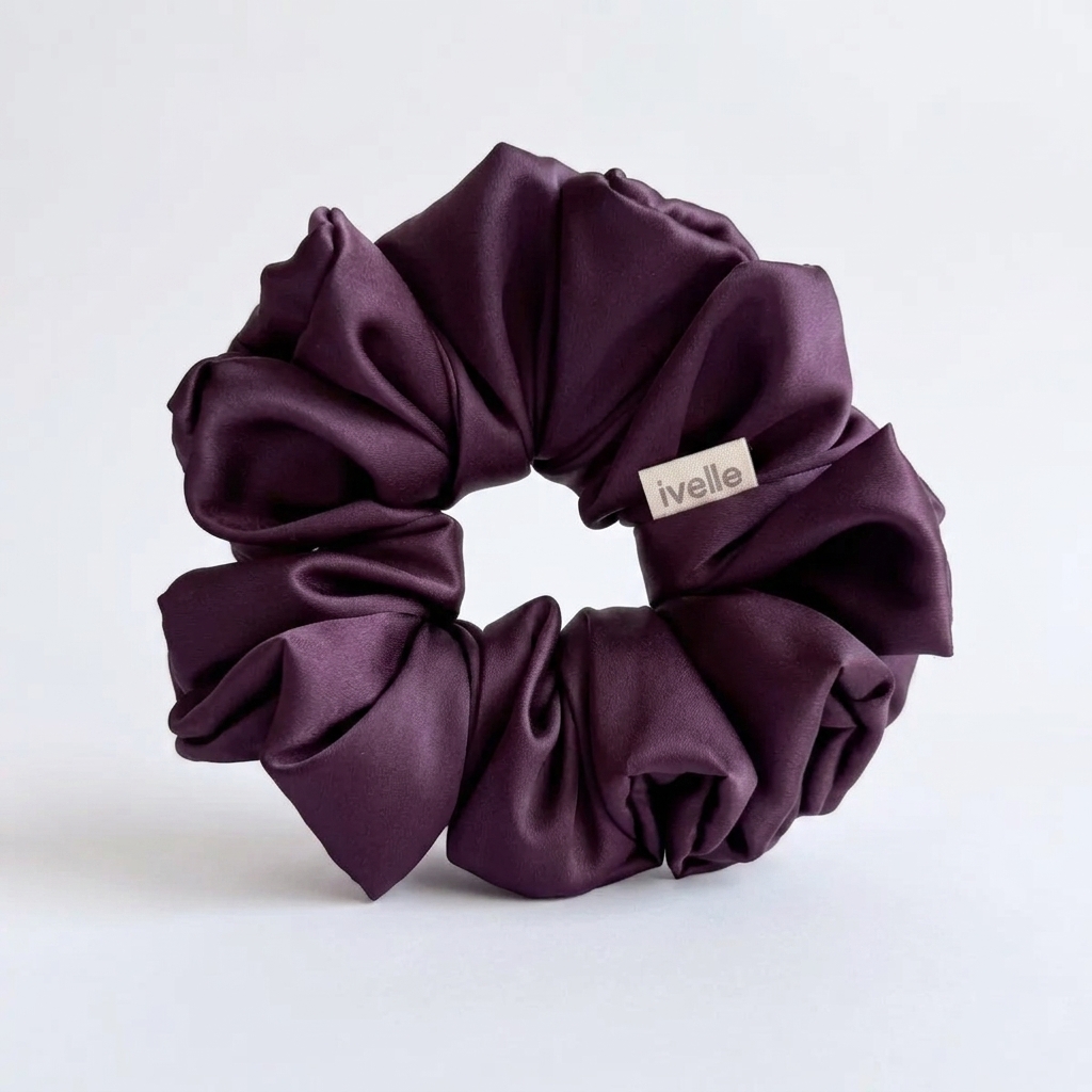 Scrunchie maxi plum