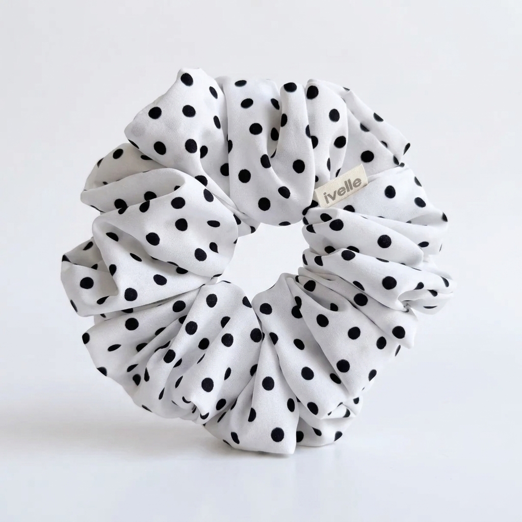 Scrunchie maxi polka dots