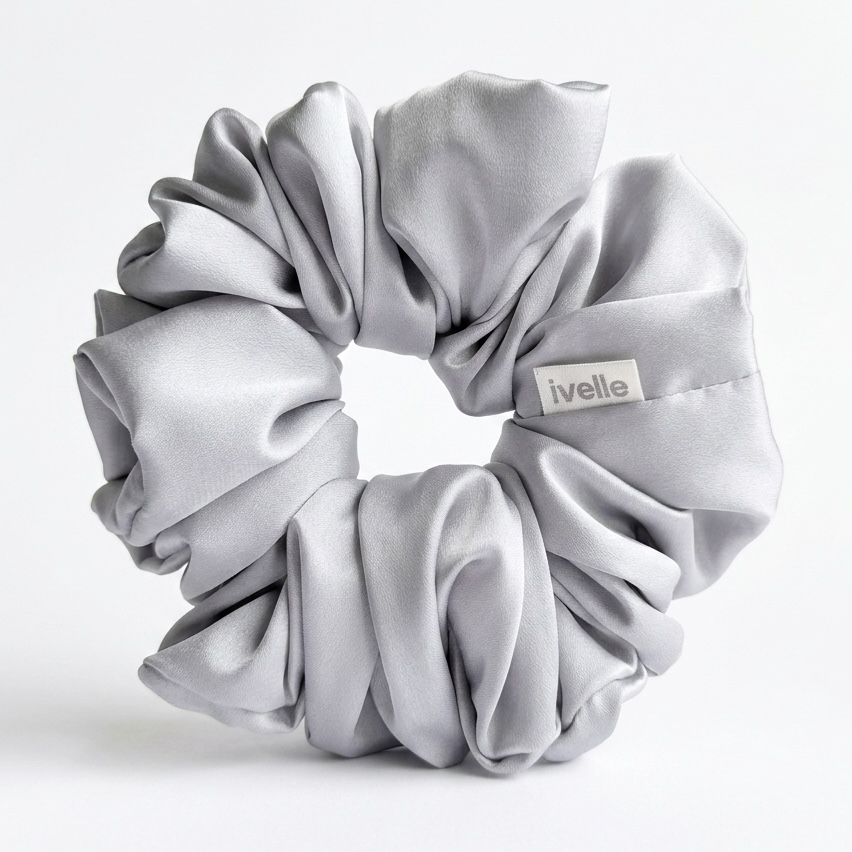 Scrunchie maxi silver