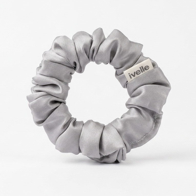 Scrunchie mini silver